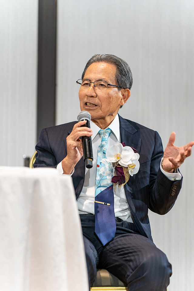 6月19日(水)、KNBC名誉会長神山治貴氏（マクニカホールディングス株式会社名誉会長）が JNB総会記念講演会で講演されました。