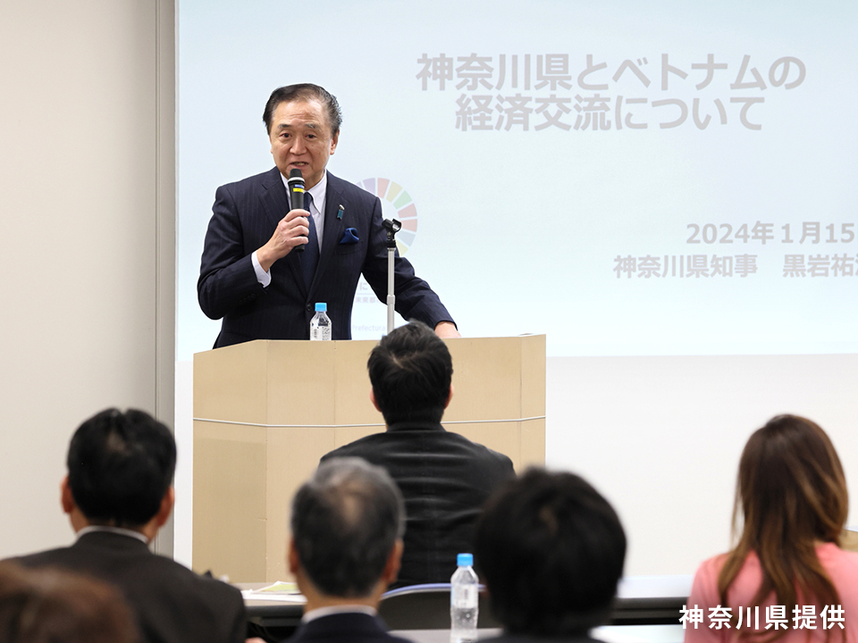 黒岩知事講演画像1