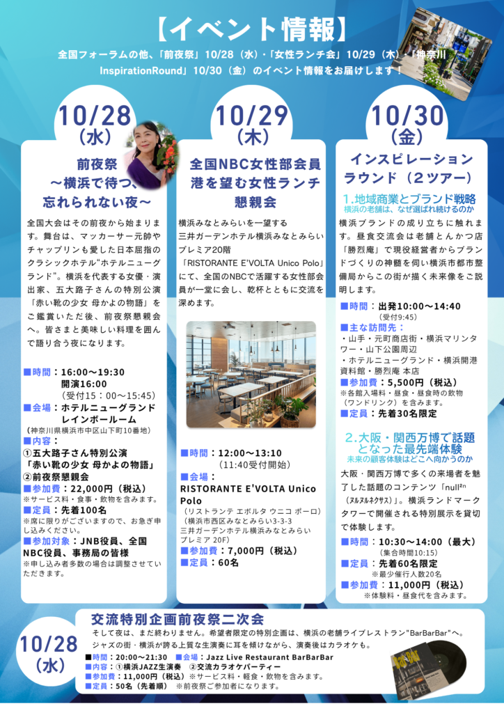 第22回JNB新事業創出フォーラムin 神奈川 2026　チラシ裏
